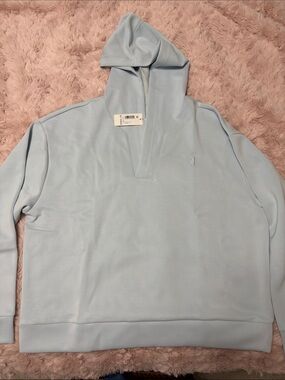 Johnnie O Stef Light Blue Hooded Pullover Sweater